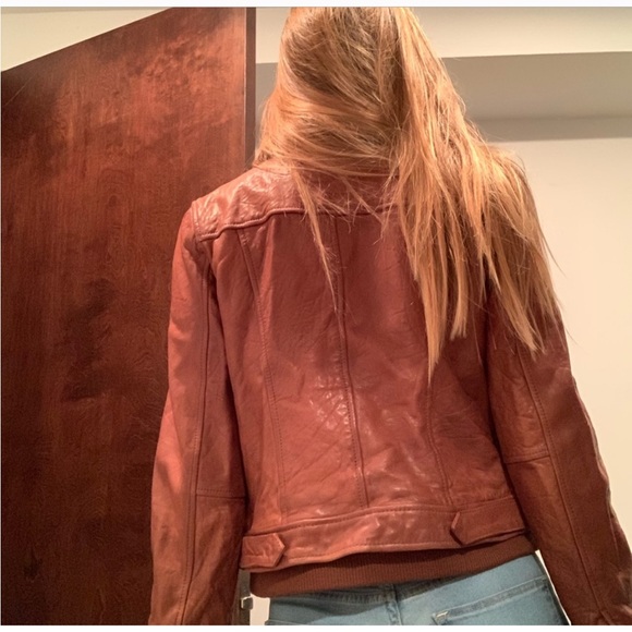 Levi's Genuine Vintage Leather Jacket S Small - Picture 4 of 15